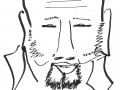 Joe Public caricature of George
