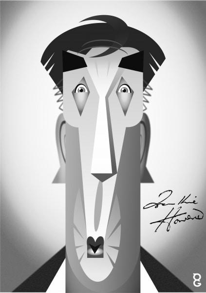 Frankie Howerd caricature