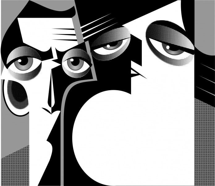 Fry & Laurie caricature