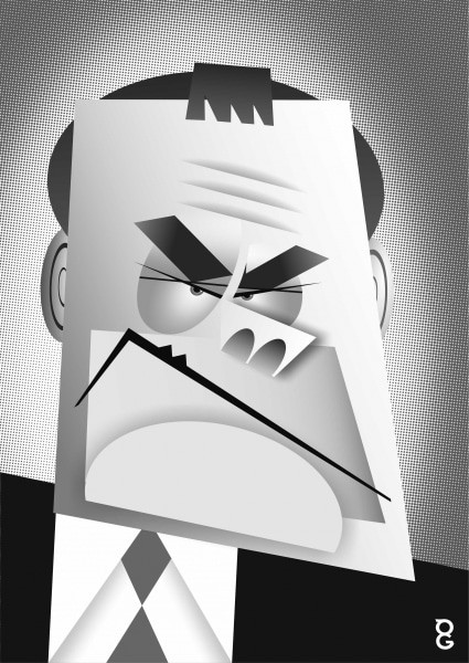 Jack Dee caricature