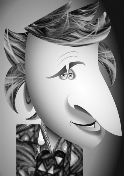 Milton Jones caricature