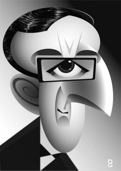 Peter Sellers caricature