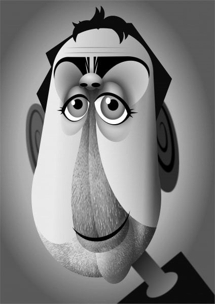Sean Hughes caricature
