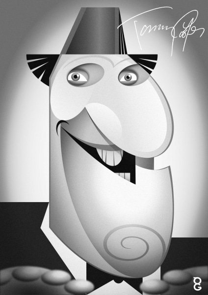 Tommy Cooper caricature