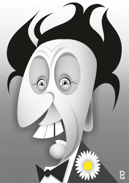 Ken Dodd caricature