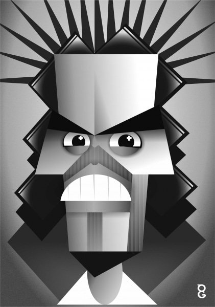 Russell Brand caricature