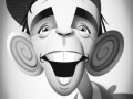 Norman Wisdom caricature
