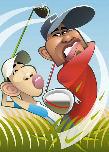 Tiger Woods & Guan Tianlang
