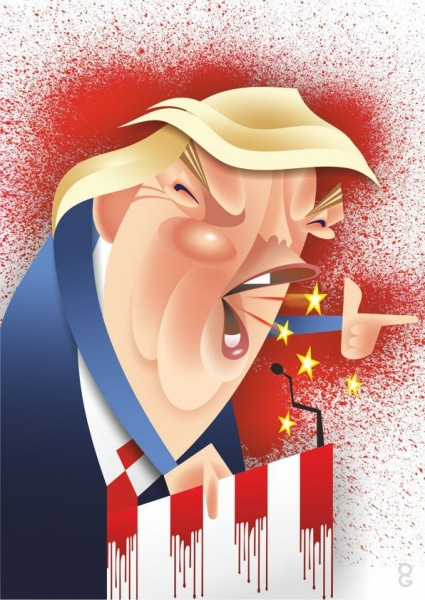 Donald Trump caricature