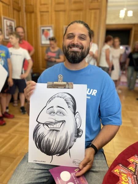 Caricatures in Bucharest