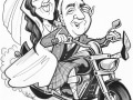 Caricature wedding invitation