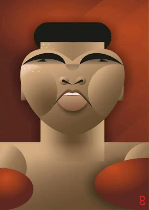 Muhammad Ali caricature